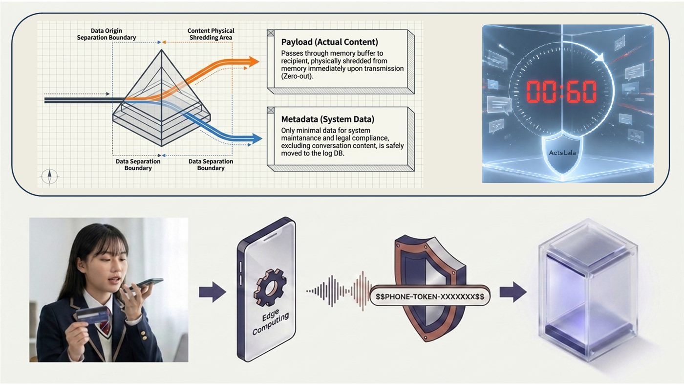 Payload separation, Zero-out, edge processing, and pseudonymization
